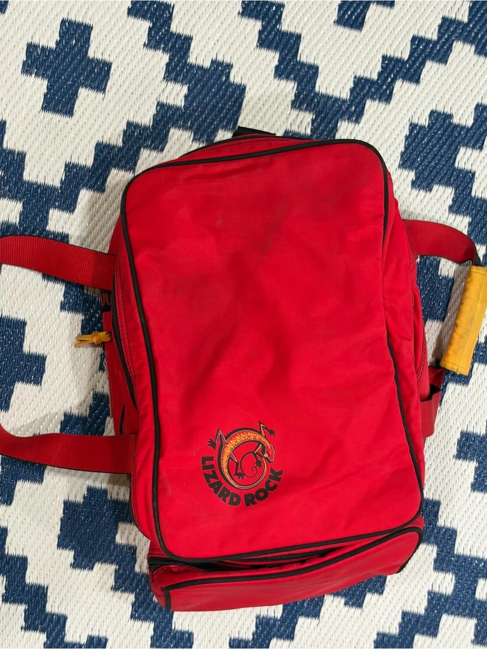 Vintage Marlboro Lizard Rock Duffle Bag Red / Black 90s
